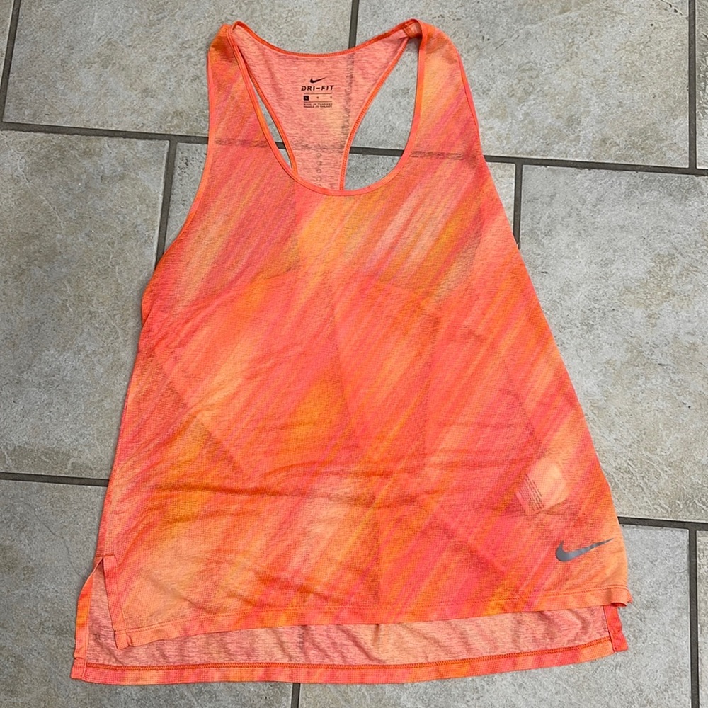 Nike orange size Large tank top. Super soft and light. EUC
